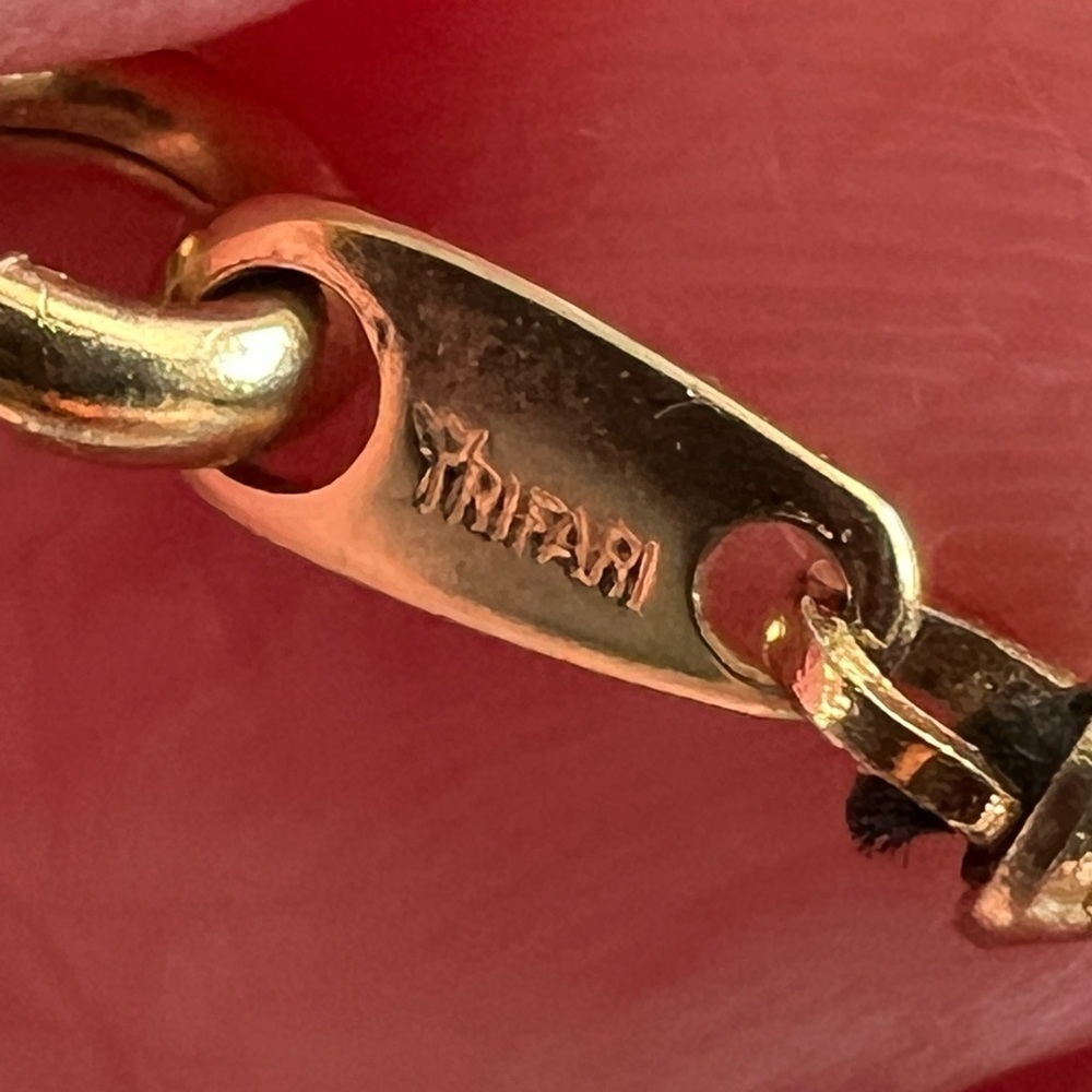 ❤️ Vintage Trifari Black Necklace - Picture 3 of 6